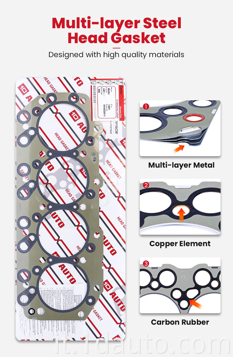 Cylinder Head Gasket Repair Set for ISUZU 